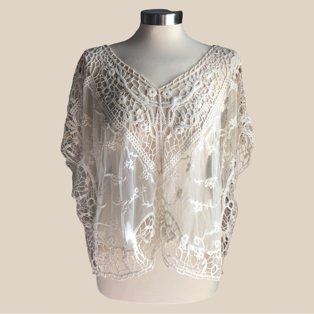 Free People Boho Crochet Top S/M